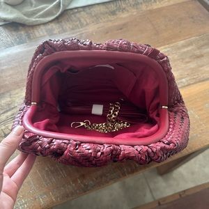 Anthropologie red clutch